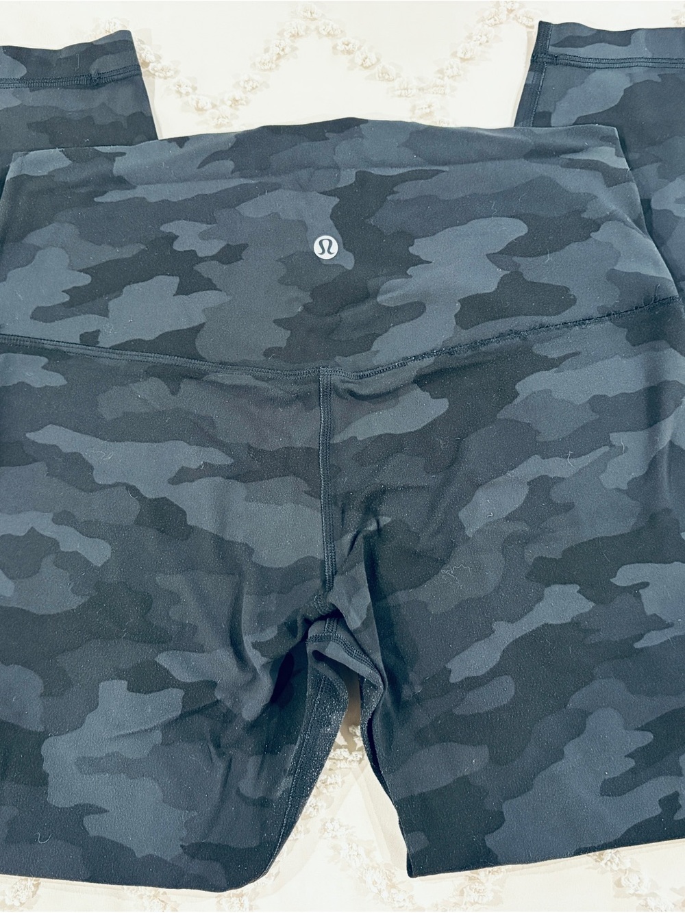 Lululemon Black Gray Camo High-Rise Leggings